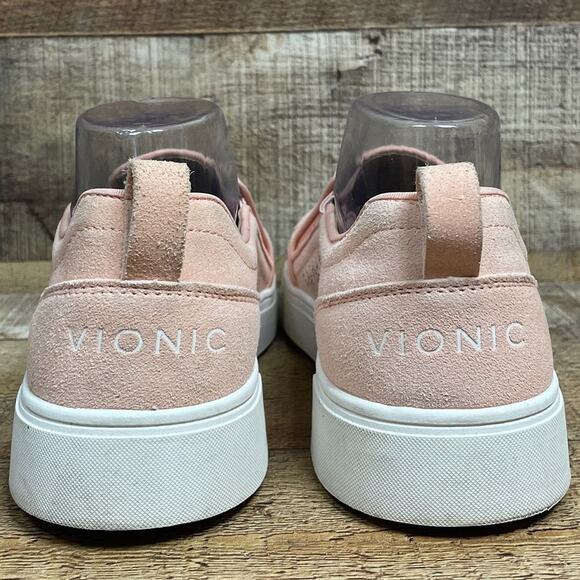 Vionic Kimmie Perf Slip On Shoes Pink Suede Sneaker SZ 9 - Picture 6 of 9